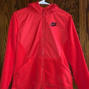 Nike Fleece Zip Up Hoodie (hot pink/coral)